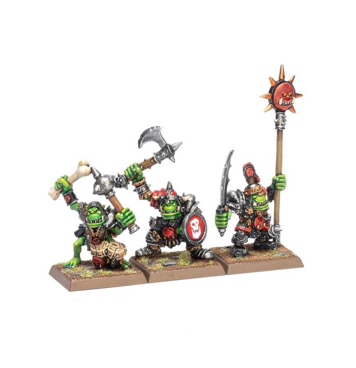 Orc and Goblin Tribes Classic Orc Boyz Command (RESIN)