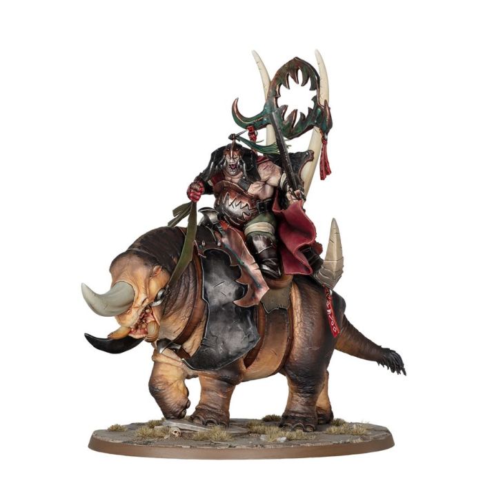 Ogor Mawtribes Morga the Mighty – Overtyrant / Tyrant on Glutthorn