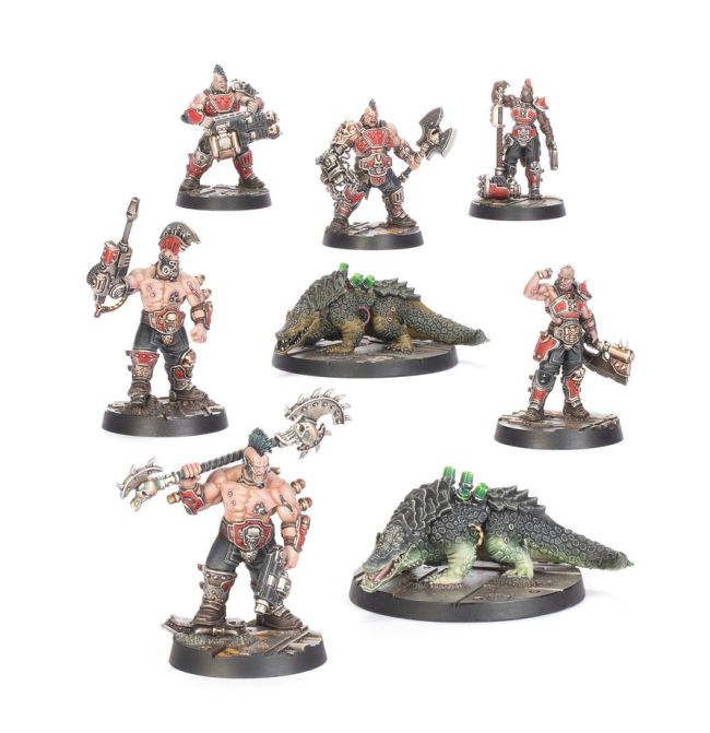 Necromunda Goliath Forge Bosses & Sumpkrocs