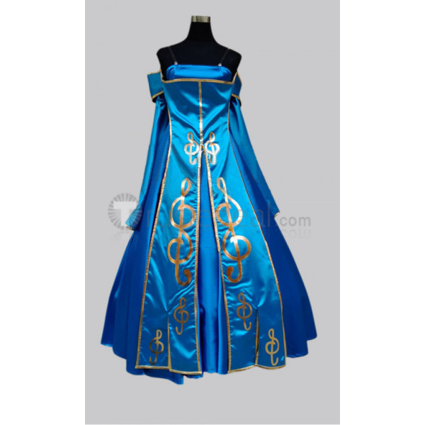 League of Legends Sona Buvelle Graceful Blue Dress Cosplay Costume