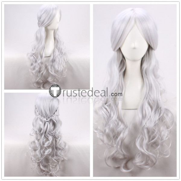 Game of Thrones Queen Daenerys Targaryen Dany Silver Grey Cosplay Wig