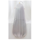 Grimoire of Zero Witch Zero Silver Gray Cosplay Wig 80cm