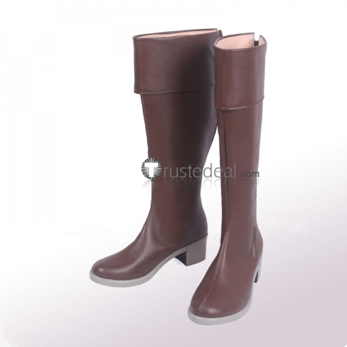 Shokugeki no Soma Ikumi Mito Brown Cosplay Shoes Boots