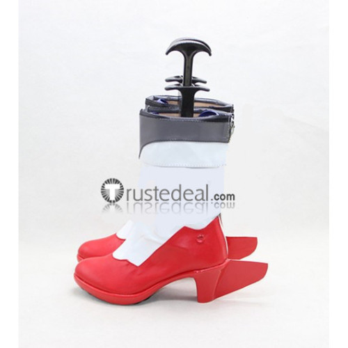 Kantai Collection Akitsushima White Red Cosplay Shoes Boots