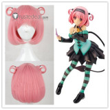 To LOVE Ru Darkness Momo Belia Deviluke Pink Cosplay Wig