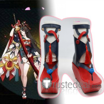 Onmyoji Yoto Hime Red Cosplay Shoes Boots