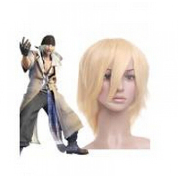 FINAL FANTASY 13 SNOW Villiers Blonde Cosplay Wig