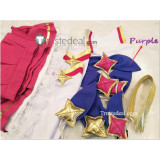 League of Legends LOL Star Guardian Ahri Pink White Cosplay Costume