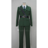 Axis Powers Hetalia England Arthur Military Green Cosplay Costume
