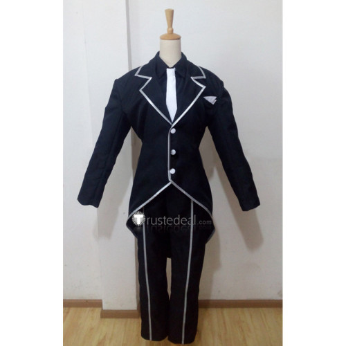 Overlord Sebas Tian Black Cosplay Costume