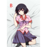 Monogatari Tsubasa Hanekawa Pink Summber School Uniform Cosplay Costume