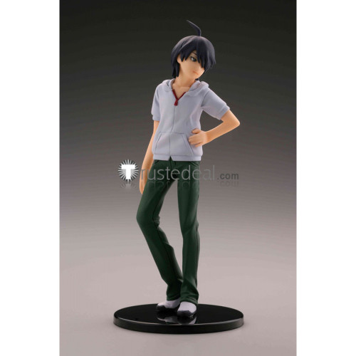 Nisemonogatari Koyomi Araragi White Green Cosplay Costume