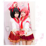 Love Live Valentine's Day Kotori Umi Maki Eli Nico Hanayo Nozomi Rin Honoka Uniform Cosplay Costume