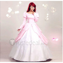 The Little Mermaid Princess Ariel Pink Dress Cosplay Costume
