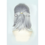 Fate Grand Order FGO Romani Archaman Antonio Salieri Ponytail Pinkish Orange Grey Cosplay Wigs