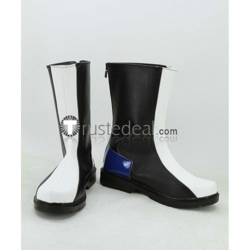 Mobile Suit Gundam Seed Kira Yamato Black White Cosplay Shoes Boots
