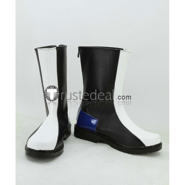 Mobile Suit Gundam Seed Kira Yamato Black White Cosplay Shoes Boots