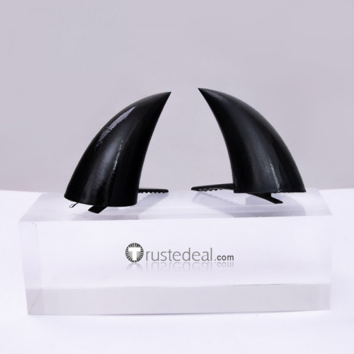Helltaker Lucifer Malina Beelzebub Pandemonica Justice Zdrada White Black Horns Cosplay Props