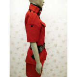 Hellsing Victoria Seras Red Orange Yellow Blue White Cosplay Costumes