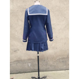 Zetsuen no Tempest Blast of Tempest Aika Fuwa Winter School Uniform Cosplay Costume