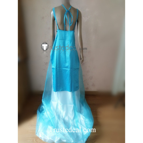 open lace back dress Sailor Moon Princess Serenity Cosplay Wedding Dress Usagi Size 6 / Ivory