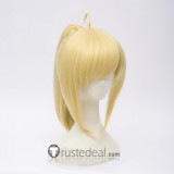 Fate Grand Order FGO Saber Lily Nero Claudius Racing Blonde Ponytail Cosplay Wig