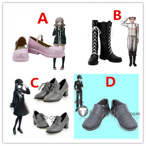 Danganronpa Chiaki Nanami Shuichi Saihara Kiyotaka Ishimaru Cosplay Shoes Boots