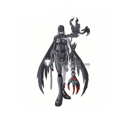 Digital Monsters Ver.S Digimon Tamers LadyDevimon Black Cosplay Shoes Boots