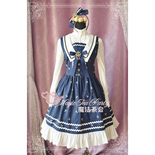 open lace back dress Blue Illusion Neck Lace Tea Length Tulle Cocktail Dress – Brydealo main image 1
