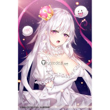 Super Mario Bros Princess Boo Booette White Lolita Dress Cosplay Costume
