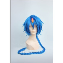 Magi The Labyrinth Of Magic Aladdin Blue Ponytail Cosplay Wig