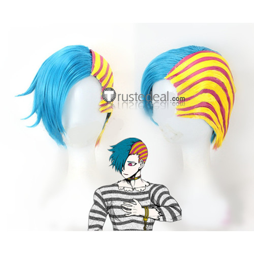 Your Turn to Die Naomichi Kurumada Alice Yabusame Kanna Kizuchi Blue Yellow Green Styled Cosplay Wig