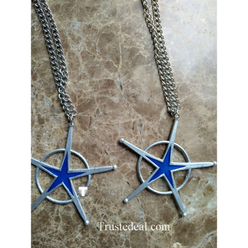 Bleach Uryuu Ishida Quincy Star Necklace Cosplay Accessory