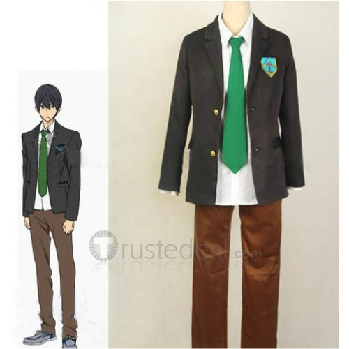 Free! Iwatobi Swim Club Haruka Nanase and Tachibana Makoto School Uniform Cosplay Costume