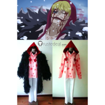 One Piece Donquixote Rosinante Black Cosplay Costume