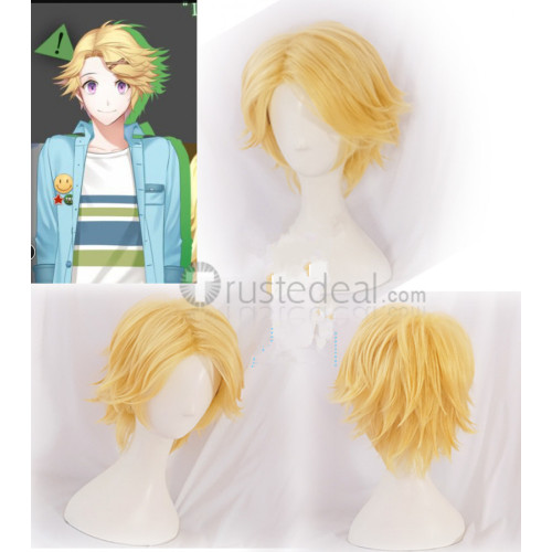 Mystic Messenger Yoosung Yellow Blonde Cosplay Wig