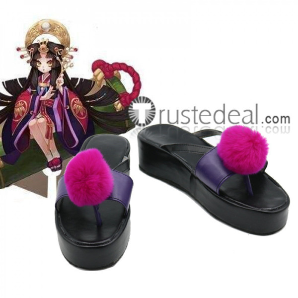 Onmyoji Kaguya Hime Black Cosplay Shoes