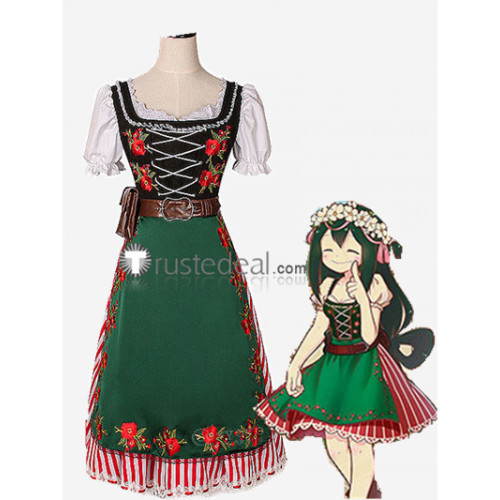 My Hero Academia Boku no Hero Academia Season 2 Ending Tsuyu Asui Green Cosplay Costume