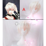 Mystic Messenger Unknown Saeran Choi White Pink Cosplay Wig