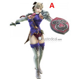 Soul Calibur Cassandra White Brown Cosplay Boots Shoes