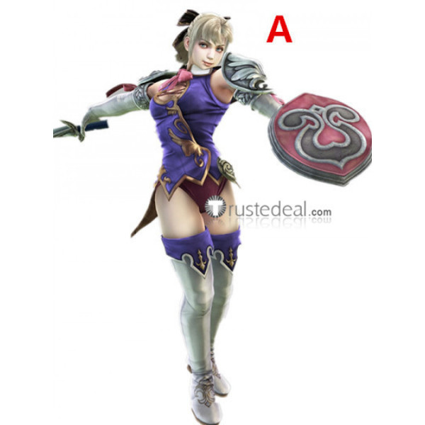 Soul Calibur Cassandra White Brown Cosplay Boots Shoes