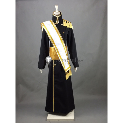 Hetalia Axis Powers Russia Ivan Braginsky Black Military Uniform Cosplay Costume