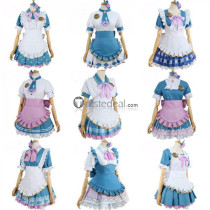 Love Live Sunshine Aqours Valentine's Day Yoshiko Ruby Kurosawa Hanamaru Kunikida Mari Ohara Unawakening Maid Cosplay Costumes