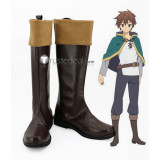 Kono Subarashii Sekai ni Shukufuku wo Satou Kazuma Brown Cosplay Boots Shoes