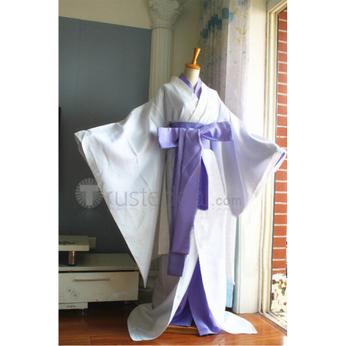 Vampire Knight Hiou Shizuka White Purple Kimono Cosplay Costume
