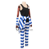 Nanbaka Uno White Blue Cosplay Costumes