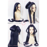 Touken Ranbu Online Jiroutachi Purplish Blue Cosplay Wigs