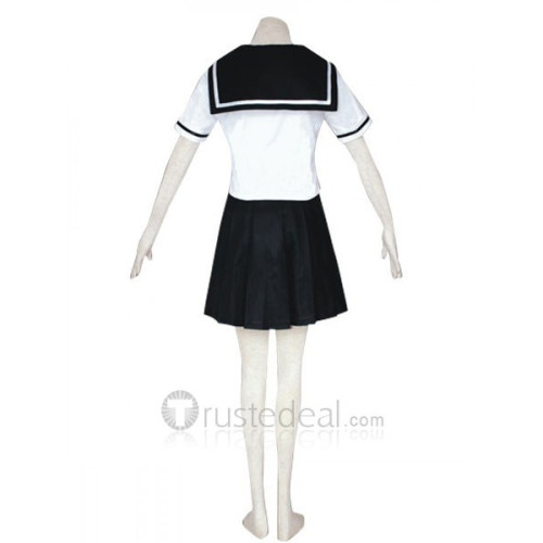 Hell Girl Ai Enma School Sailor Summer White Cosplay Costume