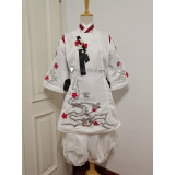 Final Fantasy XIV Little Ladies Day Male Miqo'te White Cosplay Costume