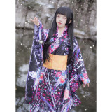 Hell Girl Yoi no Togi Ai Enma Kimono Cosplay Costume 2